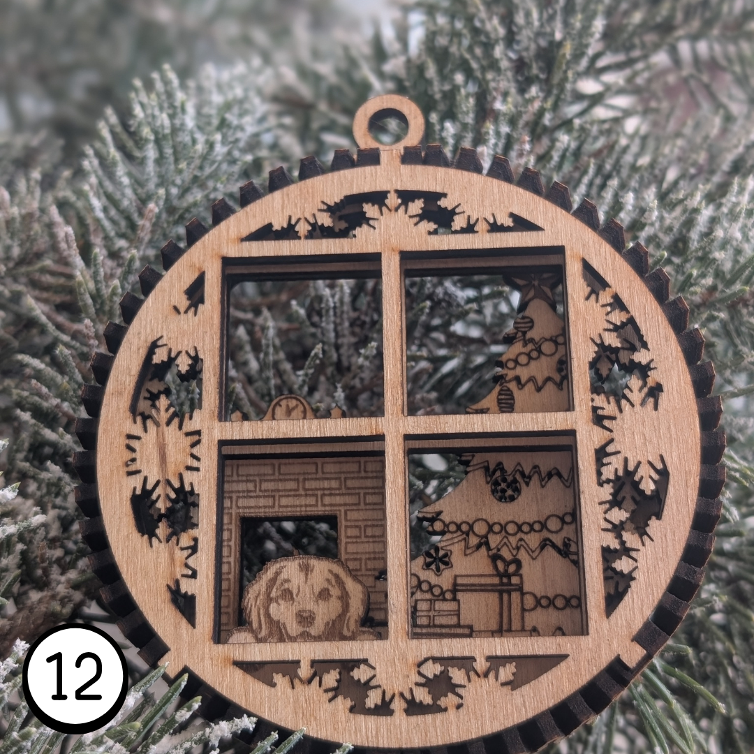 Boules de Noêl en bois 3D – Choisissez vos modèles