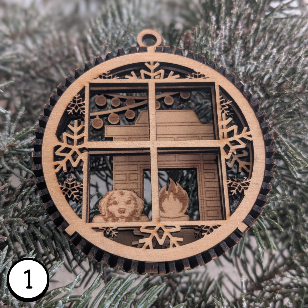 confort de votre foyer avec votre chien et un feu en réconfort 